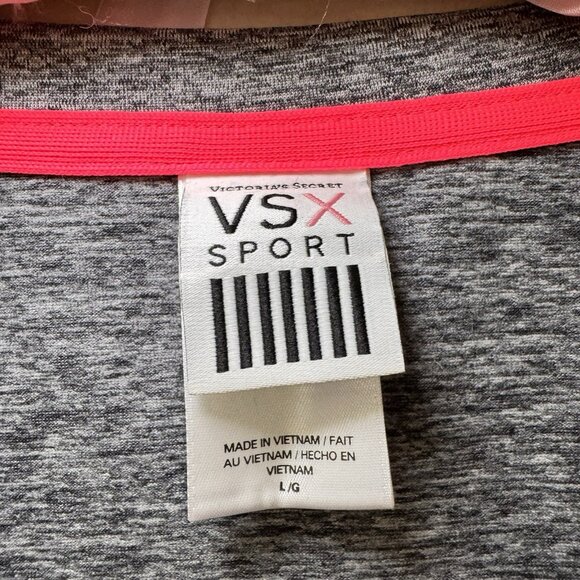 Victoria’s Secret Sport Cropped Workout Top Gray Size Large Netted - Picture 5 of 9